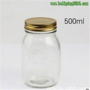 500ml 烘焙用具玻璃密封果醬玻璃罐頭瓶子 蜂蜜罐頭泡菜瓶 儲物罐